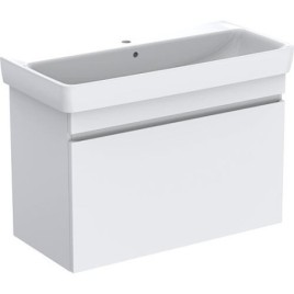 Meuble sous vasque+vasque céramique Geberit Renova Plan 850x616x480 mm blanc