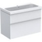 Meuble sous-vasque+vasque céramique Geberit iCon 900x705x485 mm blanc mat