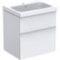 Meuble sous-vasque+vasque céramique Geberit iCon 600x705x485 mm blanc mat