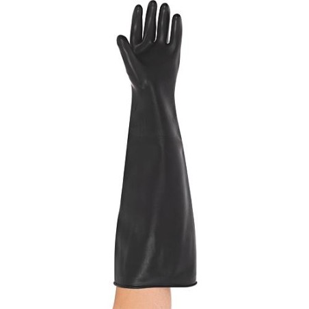 Gant latex CHEMO, noir, extra fort, taille XL, la paire