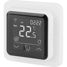 Thermostat d’ambiance digital encastré C16 Wifi, blanc avec capteur de sol