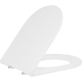 Abattant WC Elanda avec Softclose en plastique thermodurcissable, blanc mat