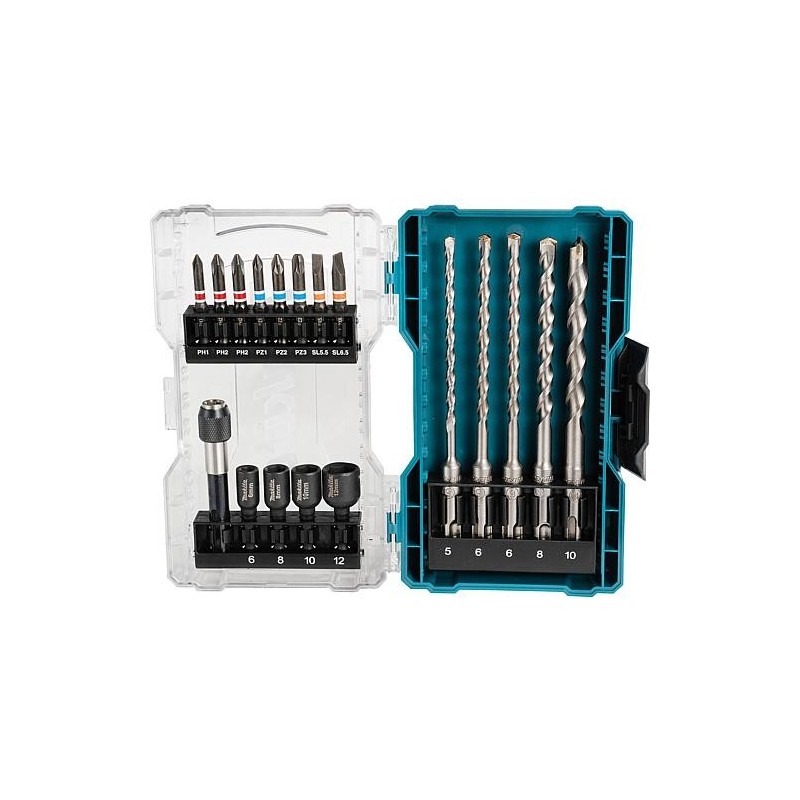 Kit de forets et embouts Makita 18 pièces, E-07026