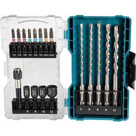 Kit de forets et embouts Makita 18 pièces, E-07026