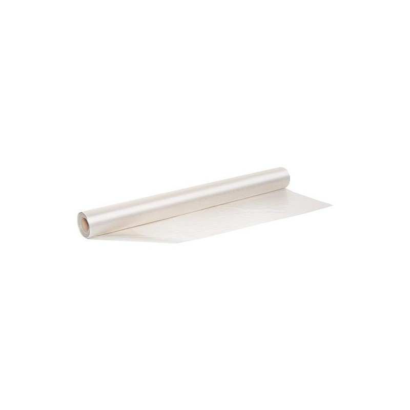 Film de construction en LDPE, 2 x 50 mètres type 50 transparent-teinté, UE 1 pièce