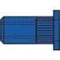 Ecrous à sertir aveugle en acier torsadé tête réduite M 5 x 7 x 12,5 UE 500