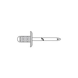 Rivets aveugles PolyGrip alu/acier tête large 3,2 x 8 K 9,5 UE 1000