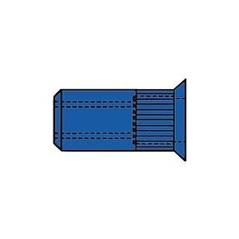 Ecrous à sertir en aveugle acier torsadé tête fraisée M 5 x 7 x 13,5 UE 500