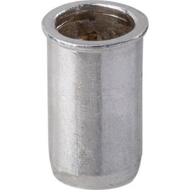 Ecrou à sertir aveugle alu tête réduite M5 x 7 x 12,5 mm UE 500