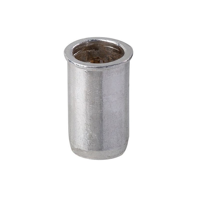 Ecrou à sertir aveugle alu tête réduite M5 x 7 x 12,5 mm UE 500