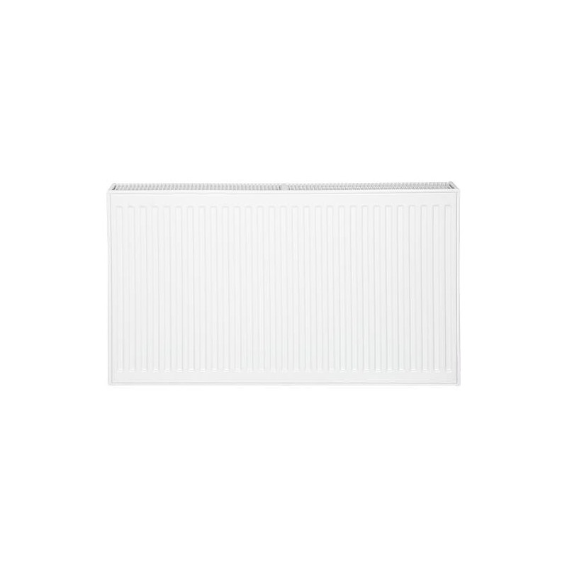 Radiateur profilé PLATTELLA V6 L raccordement standard 6-raccprds. Type 22/900/900. couleur blanc RAL 9016