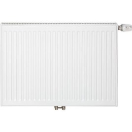 Radiateur profilé PLATELLA V6 avec raccordement central, type 21/600/800, couleur blanc RAL 9016