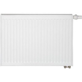 Radiateur profilé PLATTELLA V6 L raccordement standard 6-voies, type 21/400/1400, couleur blanc RAL 9016