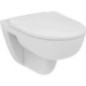 WC suspendu Ideal Standard i.Life rond lxhxp: 360x330x540 mm sans bord de rinçage céramique blanc