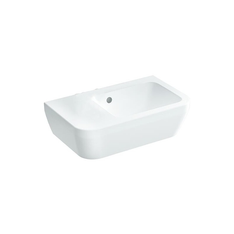 Lave-mains VitrA Integra avec trou robinet 370 x 220 mm HL gauche avec trop-plein blanc