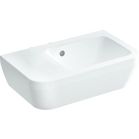 Lave-mains VitrA Integra avec trou robinet 370 x 220 mm HL gauche avec trop-plein blanc