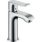 Mitigeur de lavabo Hansgrohe Metris 100 saillie 89 mm chrome sans garniture d’écoulement