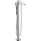 Mitigeur de baignoire Hansgrohe Metris montage au sol avec douchette saillie 209 mm chrome