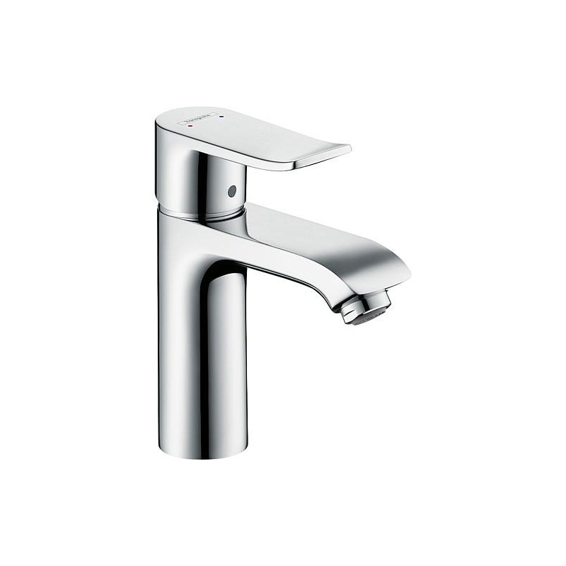 Mitigeur de lavabo Hansgrohe Metris 110 ND, déport 116 mm, chromé