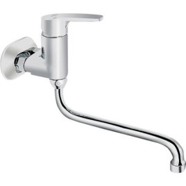 Mitigeur d’évier mural Heinrichschulte Alpha 350 Bec orientable Saillie 330 mm chrome