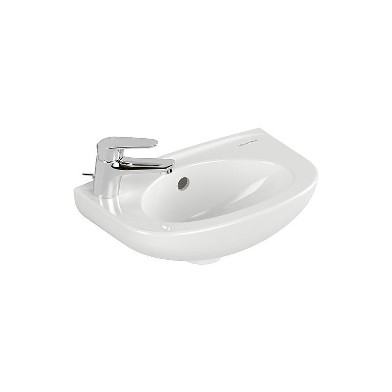 Lave-mains Villeroy & Boch NEWO rond 400x145x255 mm trou robinet à gauche