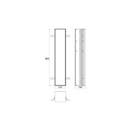 Module WC emco asis plus 803 mm carrelable butée à droite