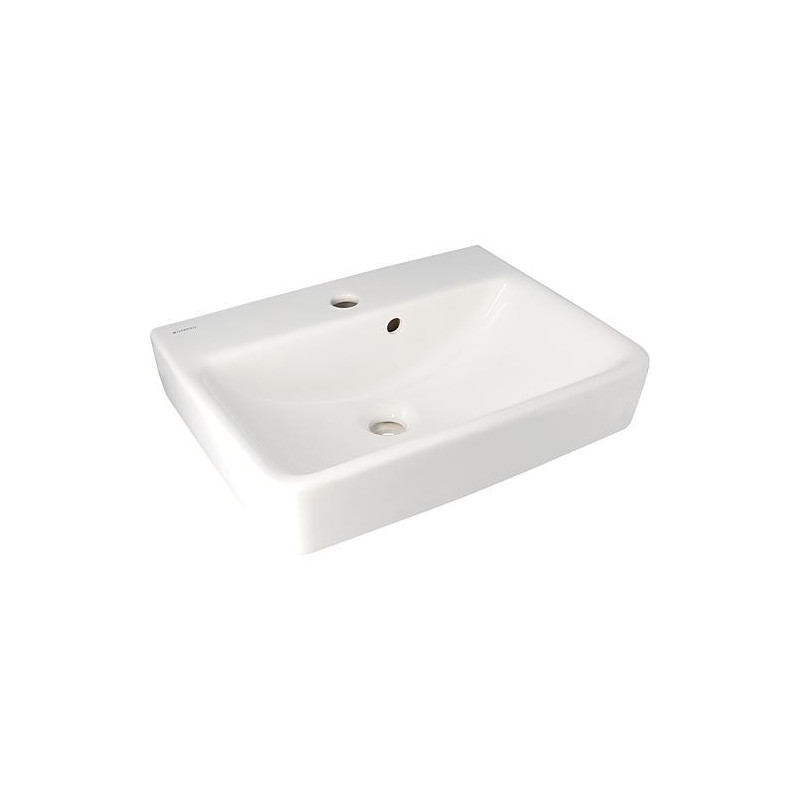 Lave-mains Geberit Renova Plan, l x h x p : 480 x 165 x 380 mm, blanc