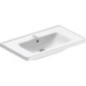 Meuble vasque Duravit D-Neo, lxHxP: 800 x 165 x 480 mm, avec trop plein, 1 trou robinet, blanc