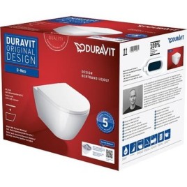 Combi-Pack Duravit D-Neo sans rebord, céramique fermée, blanc