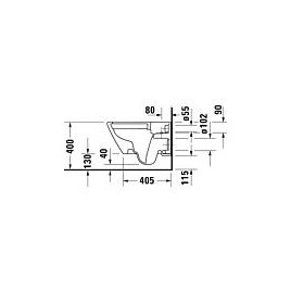 Combi-Pack Duravit D-Neo sans rebord, céramique fermée, blanc