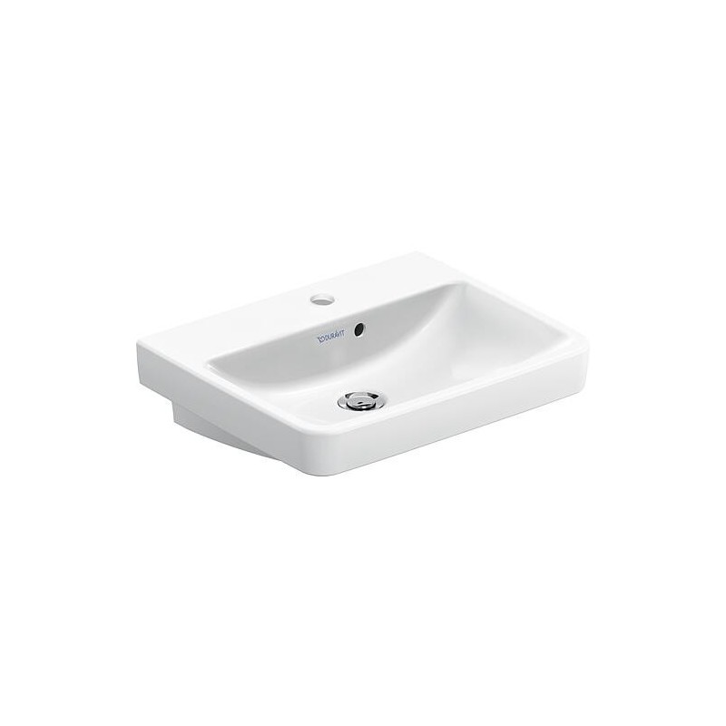 Lave-mains Duravit No. 1 lxHxP: 500 x 145 x 400 mm, avec trop-plein lateral, avec 1 trou robinet, blanc