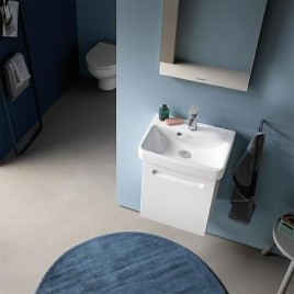 Lave-mains Duravit No. 1 lxHxP: 500 x 145 x 400 mm, avec trop-plein lateral, avec 1 trou robinet, blanc