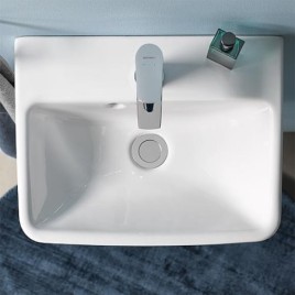 Lave-mains Duravit No. 1 lxHxP: 500 x 145 x 400 mm, avec trop-plein lateral, avec 1 trou robinet, blanc