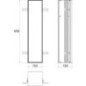 Module WC emco asis plus 658 mm carrelable butée à gauche