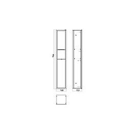 Module WC emco asis 150 alu/optiwhite 964 mm butée réversible