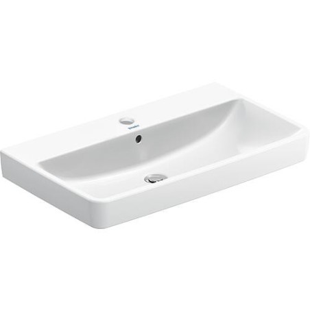 Vasque Duravit No. 1 lxHxP: 800 x 175 x 460 mm, avec trop-plein, avec 1 trou robinet, blanc