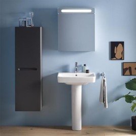 Vasque Duravit No. 1 lxHxP: 800 x 175 x 460 mm, avec trop-plein, avec 1 trou robinet, blanc