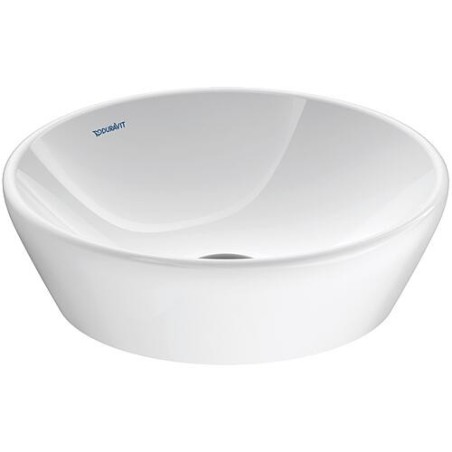 Vasque à poser Duravit D-Neo ØxH: 400 x 125 mm, sans trop-plein, sans trou robinet, blanc