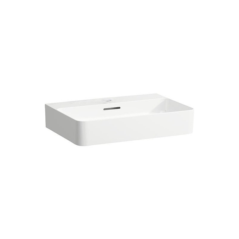 Vasque à poser Laufen Val 600x155x420 mm 1 trou robinet avec trop-plein, blanc poncé