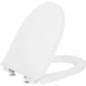 Abattant WC Duravit No. 1 avec Softclose, charnières inox, blanc