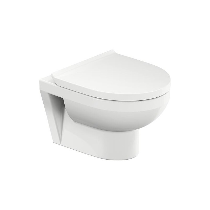 WC suspendu Duravit No.1 Compact, sans rebord, saillie 480mm, blanc