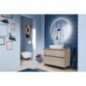 Vasque Duravit D-Neo, l x h x p : 650 x 170 x 440 mm, avec trop-plein, 1 trou robinet au centre, blanc