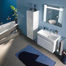 Vasque Duravit No. 1 lxHxP: 650 x 175 x 460 mm, avec trop-plein, avec 1 trou robinet, blanc