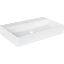 Vasque Elayla lxhxp: 910x130x460 mm 1 trou robinet avec trop-plein céramique blanc