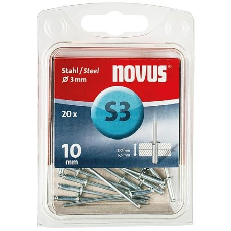 Rivet aveugle A 4 X 10 acier 20 pièces