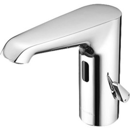 Mitigeur lavabo Schell XERIS E HD-M saillie 130 mm chrome avec sonde IR fonctionnement pile