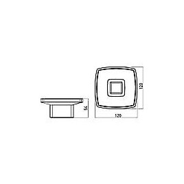 Porte-savon emco loft modèle sur pied noir