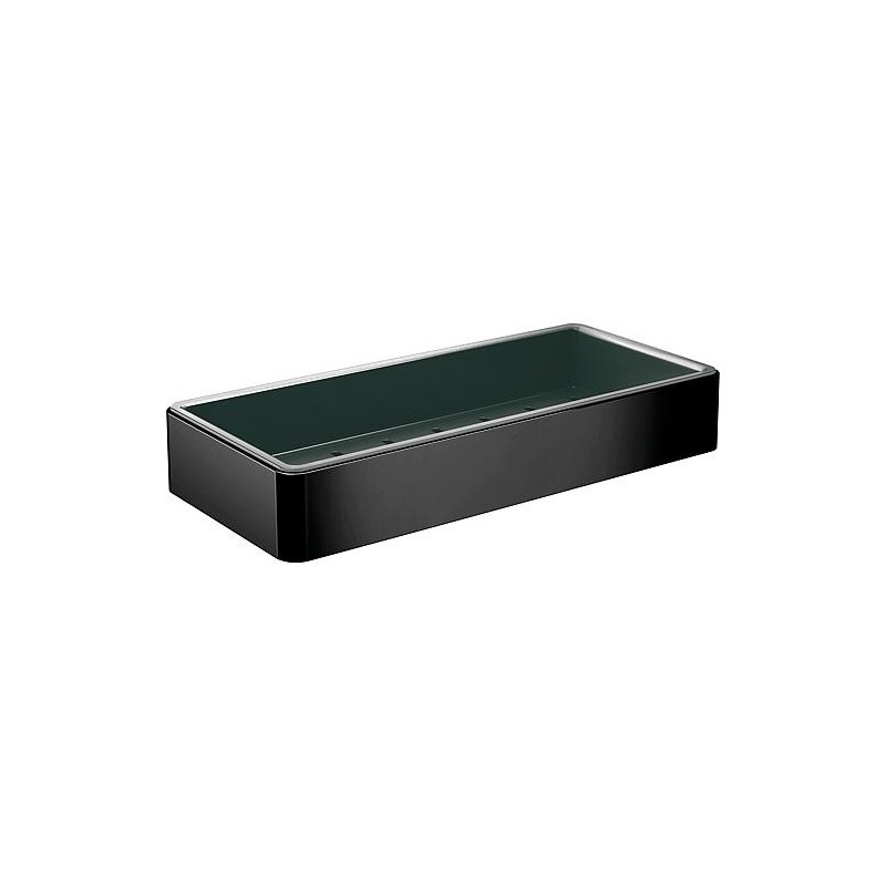 Porte-savon emco loft l x h x p : 220 x 34 x 101 mm noir