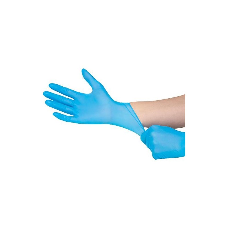 Gants de protection en nitrile Pull-ON taille M, UE 100 pièces