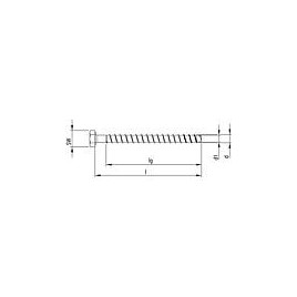 Vis pour béton / maçonnerie Multi-Monti® Heco tête hexagonale A4 avec rondelle sertie 7,5 x 55mm Cond. 50